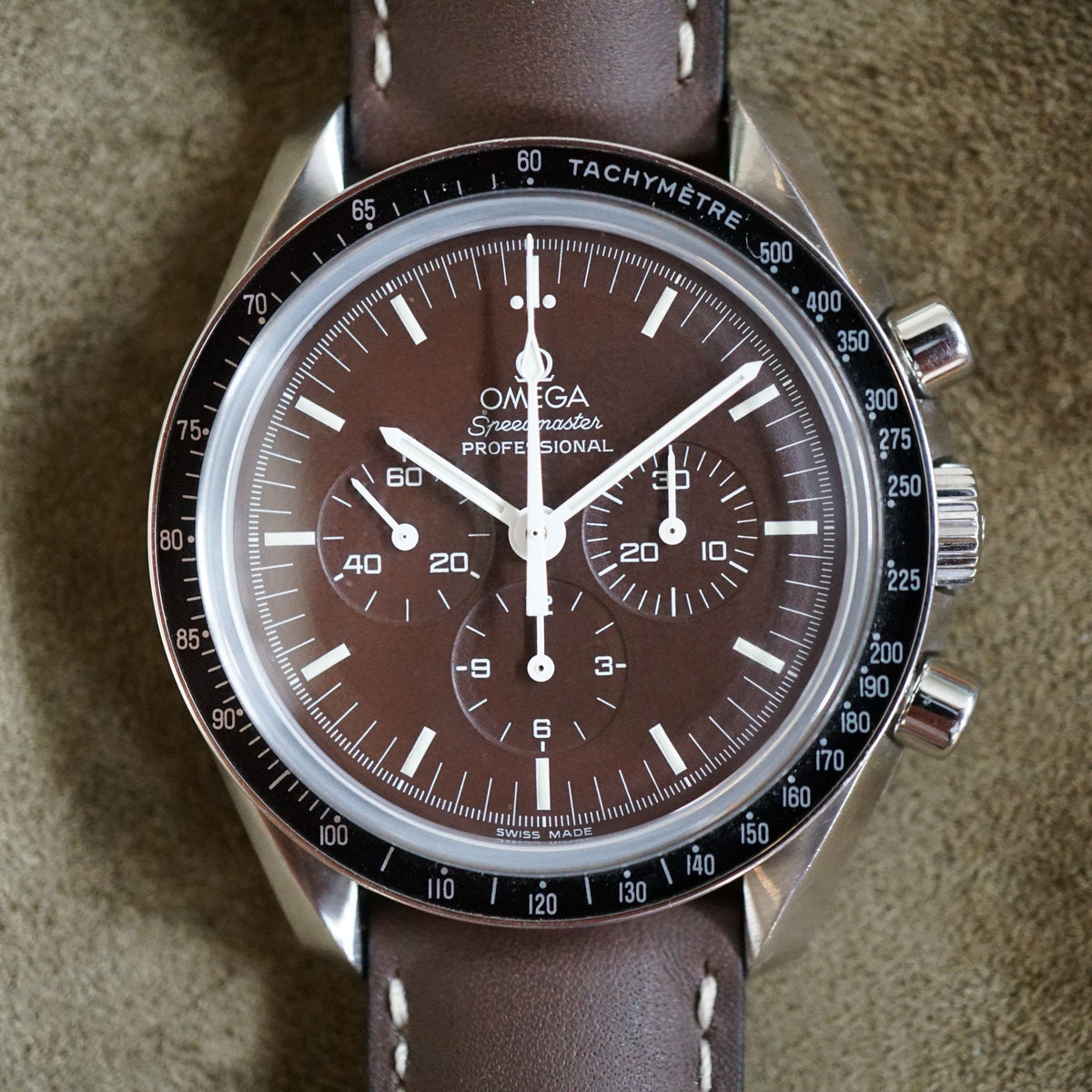 Omega Speedmaster Brown Dial complete set