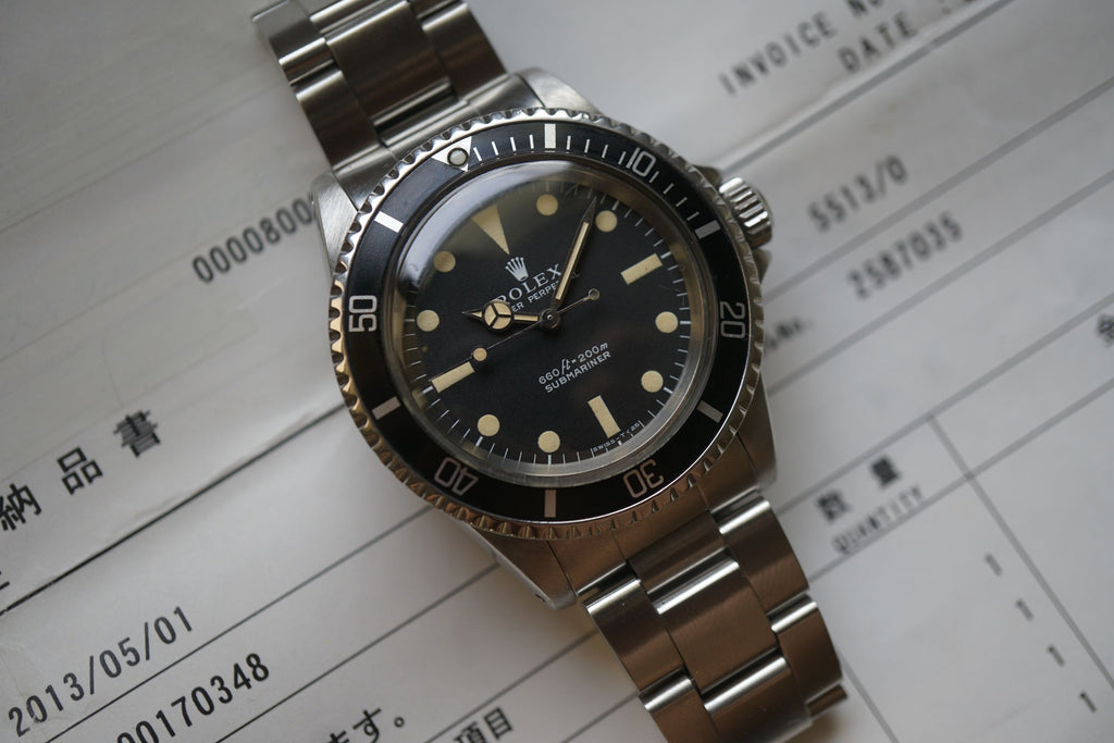 1971 Rolex Submariner 5513 Serif Dial Invertedsix