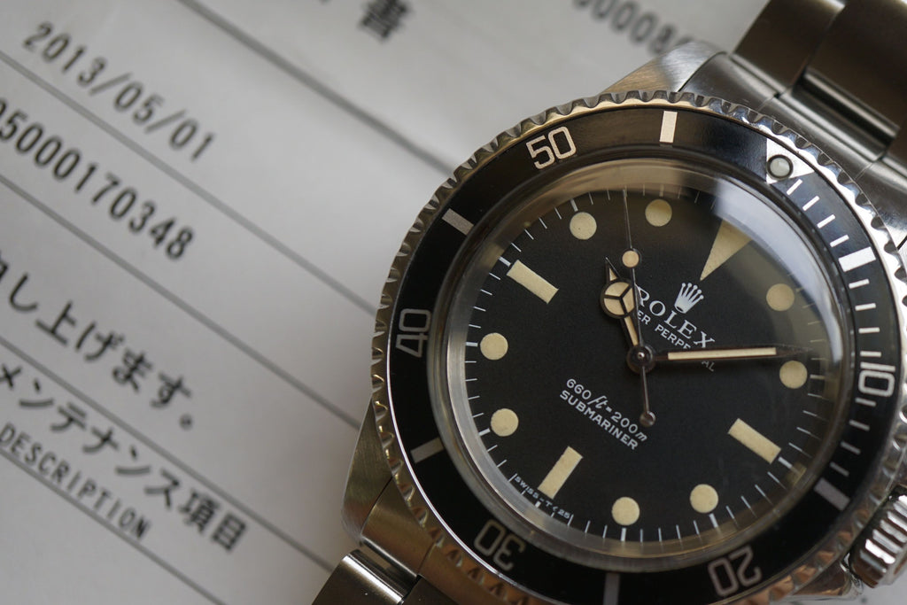 1971 Rolex Submariner 5513 Serif Dial Invertedsix