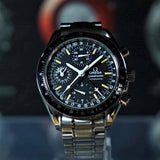 SOLD- 1995 Omega Speedmaster Triple Date 3520.50.00 with Fantastic Patina