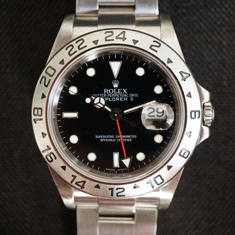 SOLD- 2005 Rolex Explorer II Black Dial