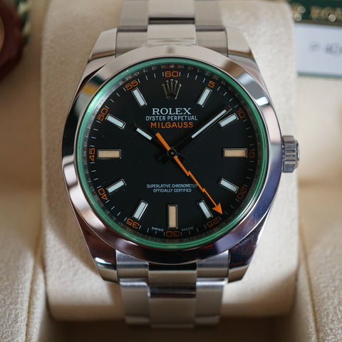 2014 Rolex Milgauss 116400 GV Complete Set