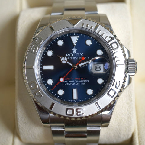 2015 Rolex Yachtmaster 116622 Blue dial complete set