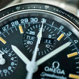 SOLD- 1995 Omega Speedmaster Triple Date 3520.50.00 with Fantastic Patina